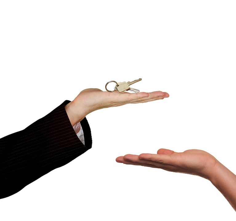 Unternehmensübergabe (symbolisch)