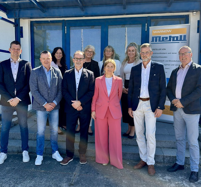 Delegation der NachfolgeTour am 22. Juni 2026 bei der Warnowmetall GmbH.